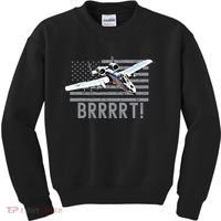 Funny A10 Thunderbolt Warthog BRRRRRT Kids Sweatshirt thumb 0