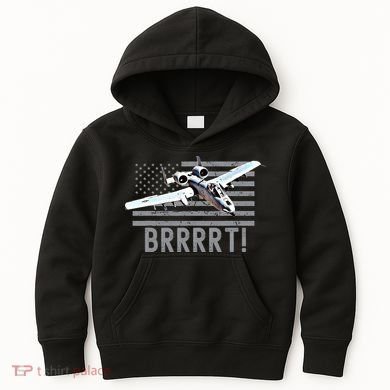 Funny A10 Thunderbolt Warthog BRRRRRT Kids Hoodie