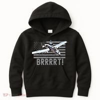 Funny A10 Thunderbolt Warthog BRRRRRT Kids Hoodie thumb 0
