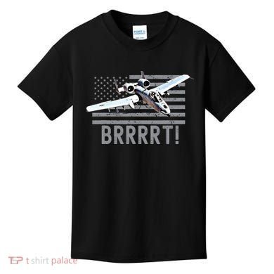 Funny A10 Thunderbolt Warthog BRRRRRT Kids T-Shirt