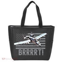 Funny A10 Thunderbolt Warthog BRRRRRT Tote Bag thumb 0