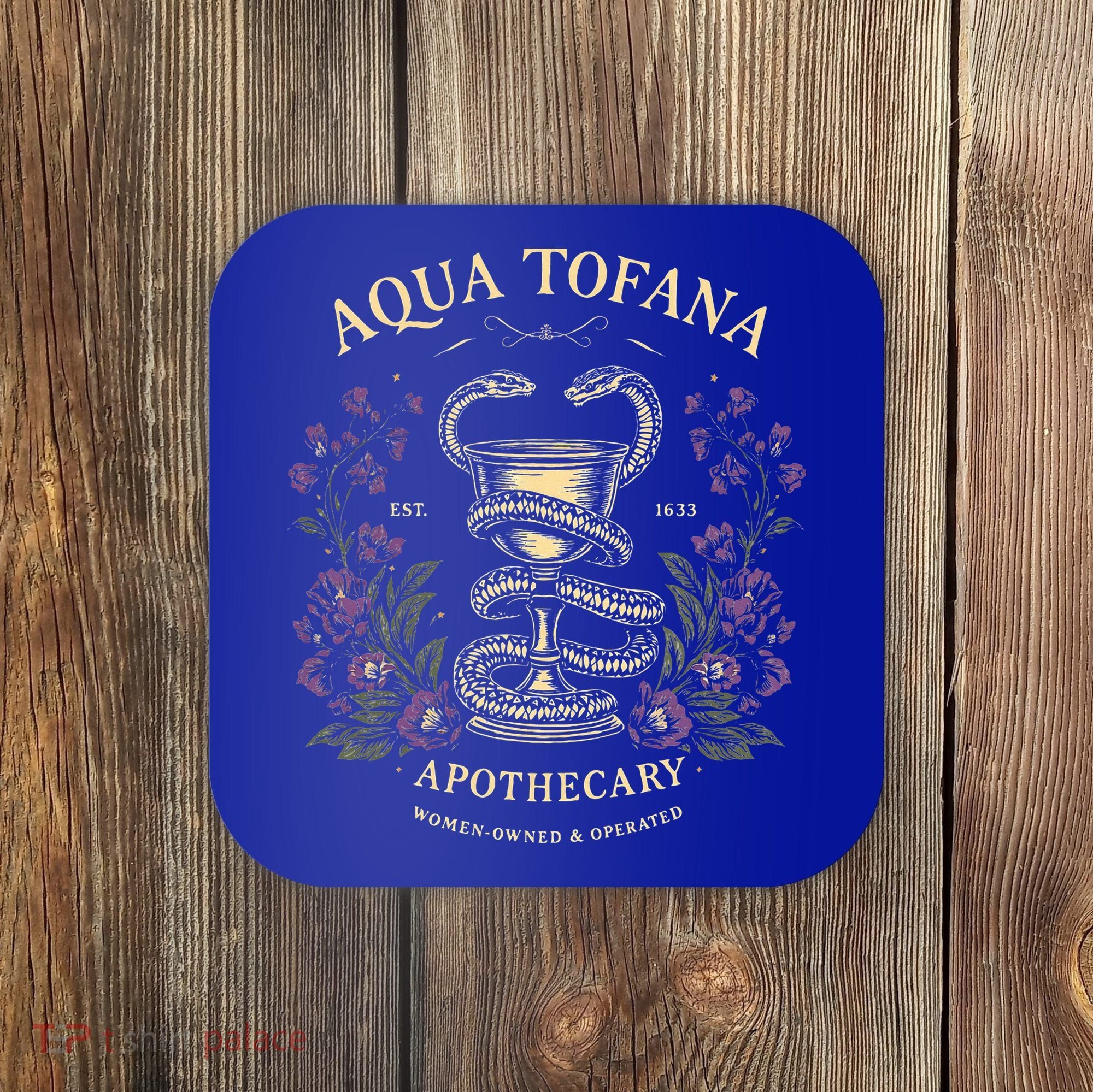 Feminist Aqua Tofana Apothecary Coaster