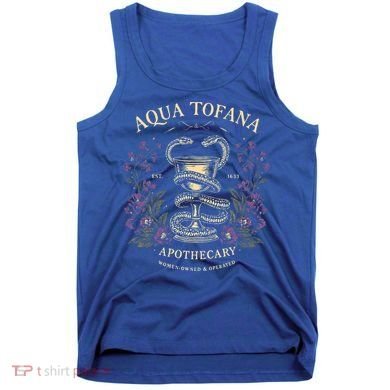 Feminist Aqua Tofana Apothecary Tank Top