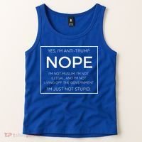 Funny Anti Trump Quote IM Just Not Stupid Tank Top thumb 2