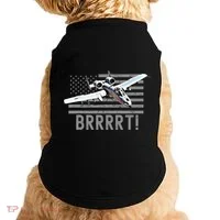 Funny A10 Thunderbolt Warthog Brrrrrt Doggie Tank thumb 0