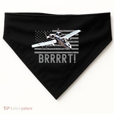 Funny A10 Thunderbolt Warthog Brrrrrt USA-Made Doggie Bandana