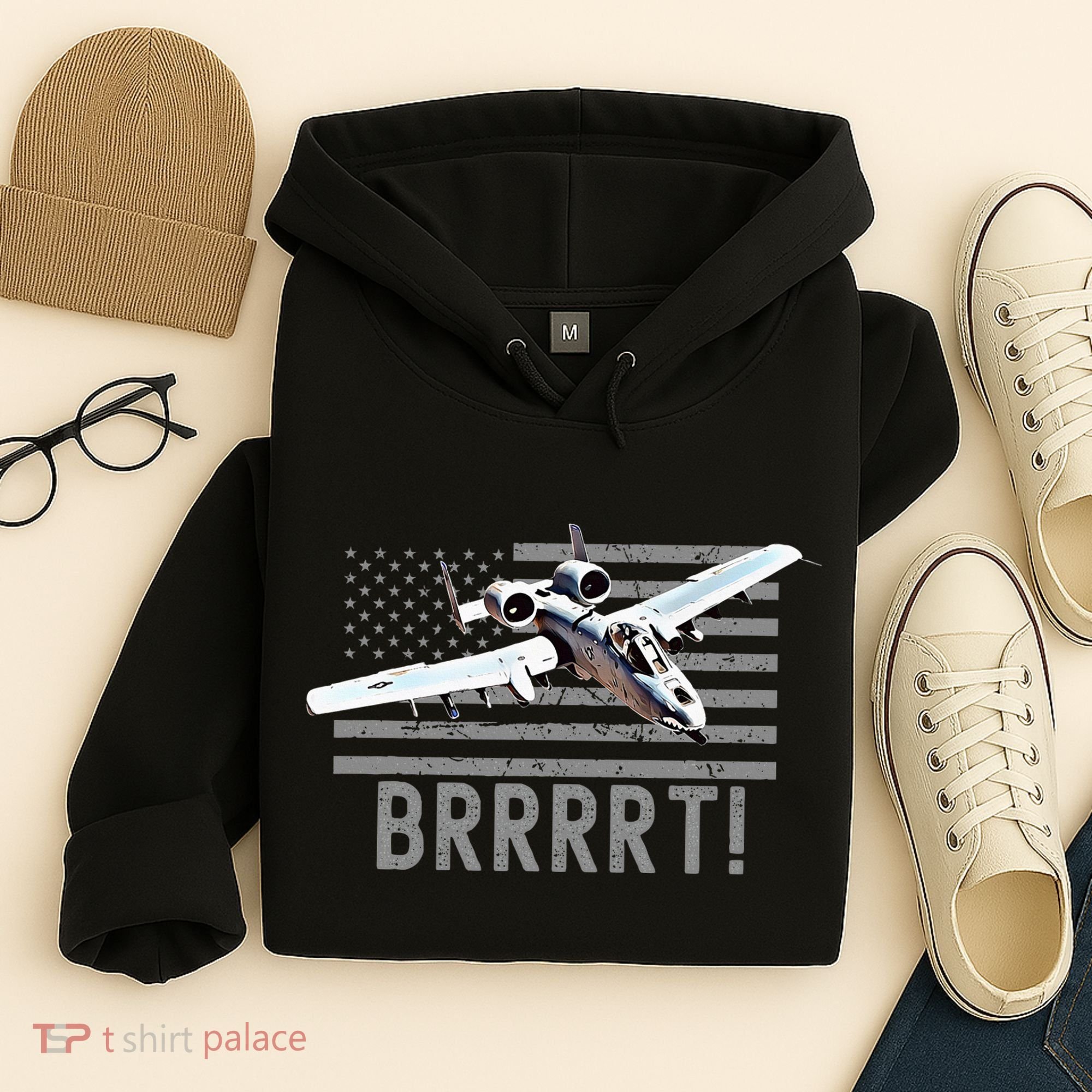 Funny A10 Thunderbolt Warthog Brrrrrt Hoodie