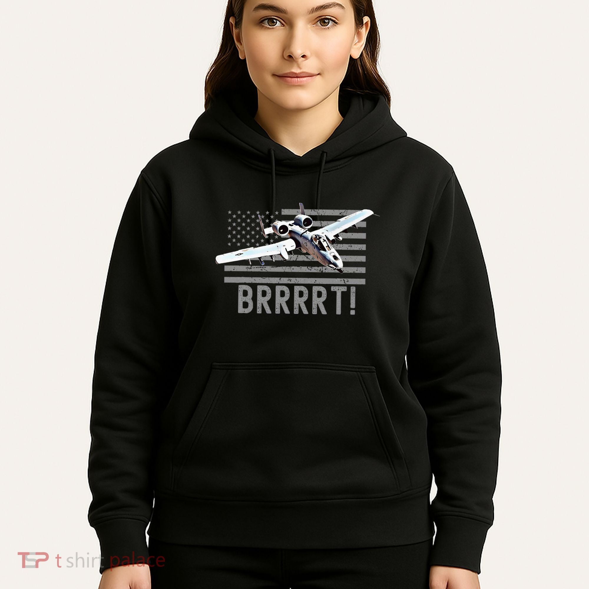 Funny A10 Thunderbolt Warthog Brrrrrt Hoodie