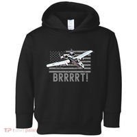 Funny A10 Thunderbolt Warthog Brrrrrt Toddler Hoodie thumb 0