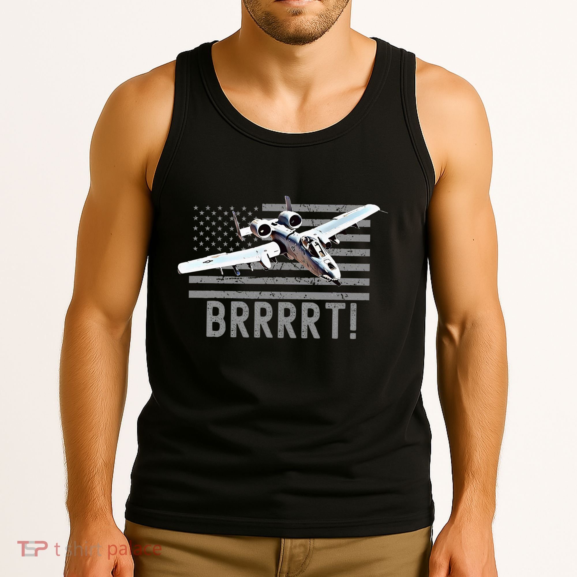 Funny A10 Thunderbolt Warthog Brrrrrt Tank Top
