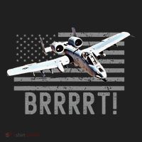 Funny A10 Thunderbolt Warthog Brrrrrt Golf Towel thumb 3