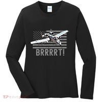 Funny A10 Thunderbolt Warthog Brrrrrt Women's Long Sleeve Shirt thumb 0