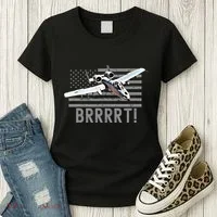 Funny A10 Thunderbolt Warthog Brrrrrt Women's T-Shirt thumb 3