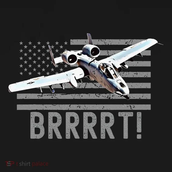 Funny A10 Thunderbolt Warthog Brrrrrt Women's T-Shirt