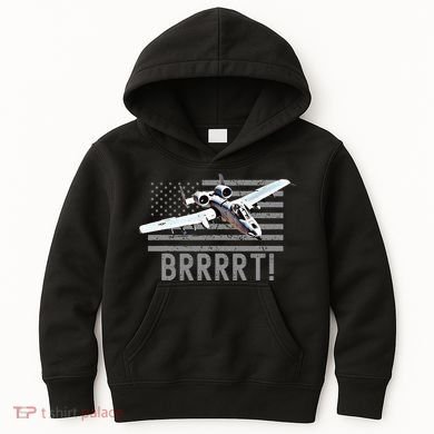 Funny A10 Thunderbolt Warthog Brrrrrt Kids Hoodie