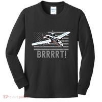 Funny A10 Thunderbolt Warthog Brrrrrt Kids Long Sleeve Shirt thumb 0