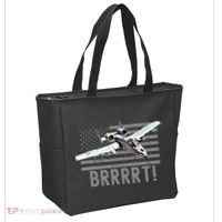 Funny A10 Thunderbolt Warthog Brrrrrt Tote Bag thumb 2