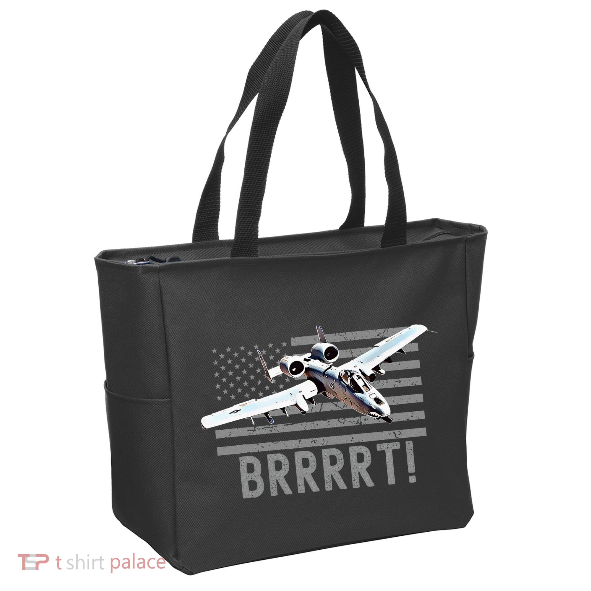 Funny A10 Thunderbolt Warthog Brrrrrt Tote Bag