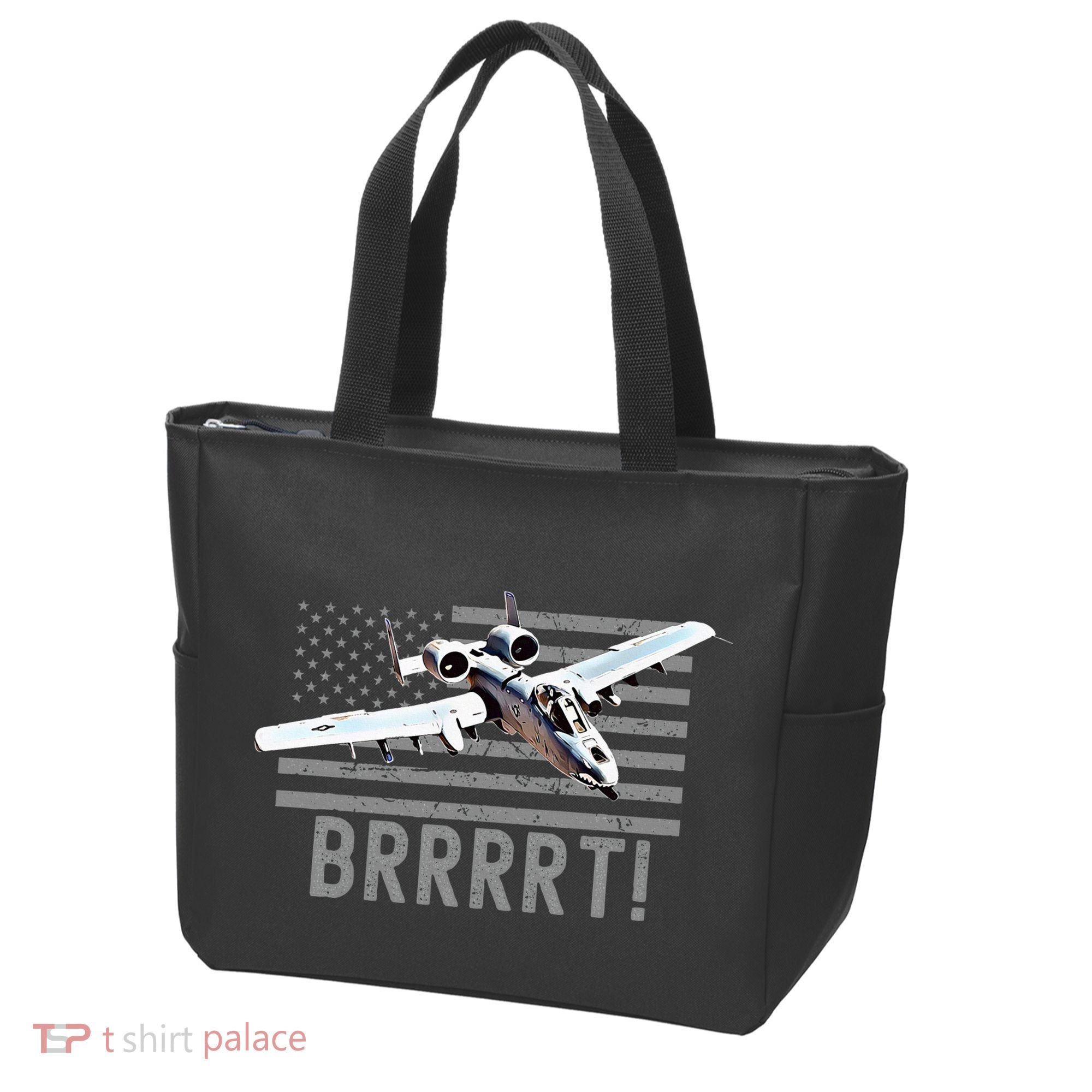 Funny A10 Thunderbolt Warthog Brrrrrt Tote Bag