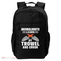 Funny Archeology Trowel And Error Antique Archeology Gift Backpack thumb 0