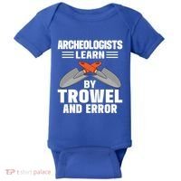 Funny Archeology Trowel And Error Antique Archeology Gift Baby Bodysuit thumb 0