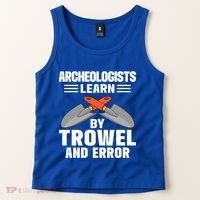 Funny Archeology Trowel And Error Antique Archeology Gift Tank Top thumb 2