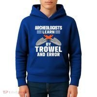 Funny Archeology Trowel And Error Antique Archeology Gift Kids Hoodie thumb 4