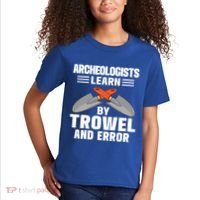 Funny Archeology Trowel And Error Antique Archeology Gift Kids T-Shirt thumb 2