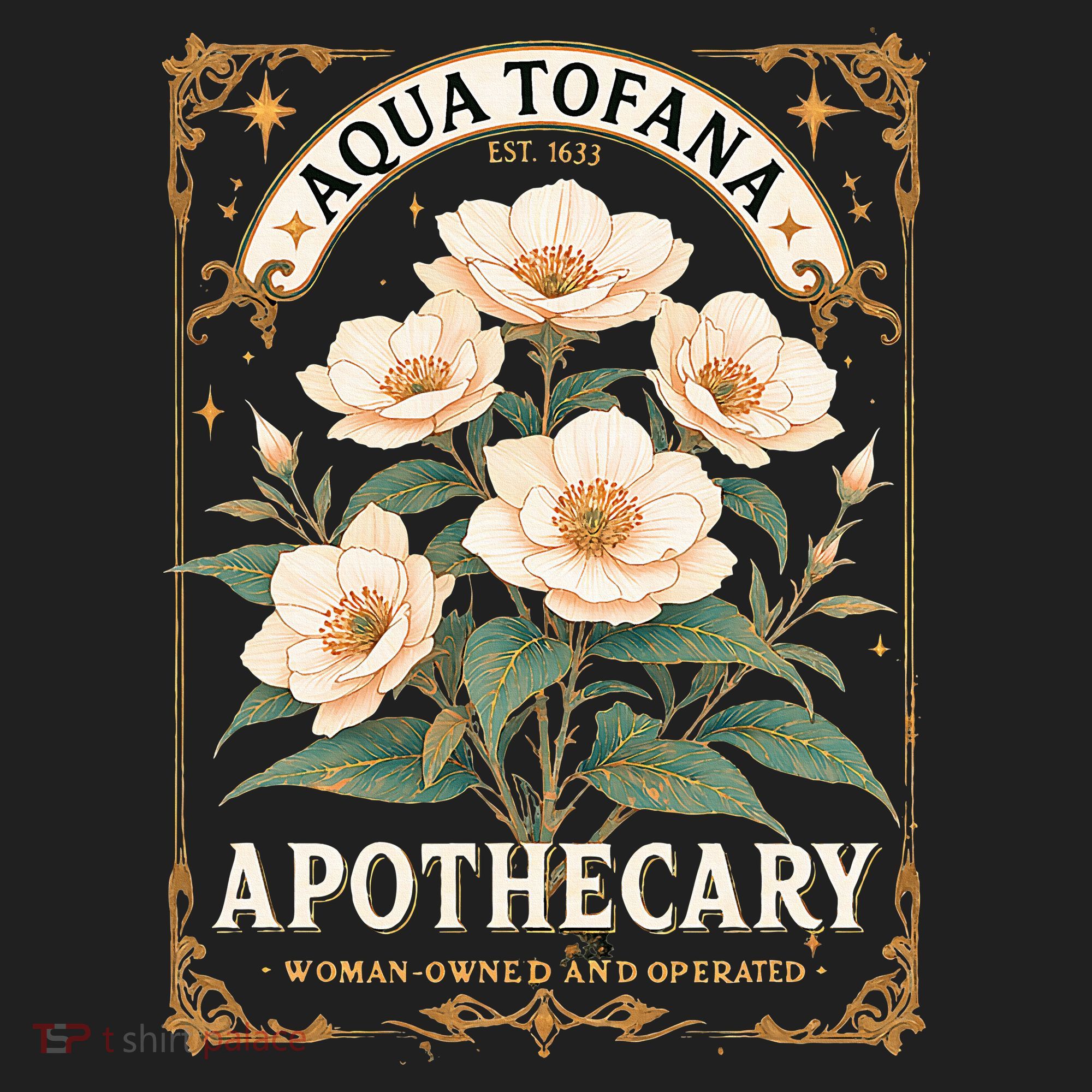 Feminist Aqua Tofana Apothecary Golf Towel