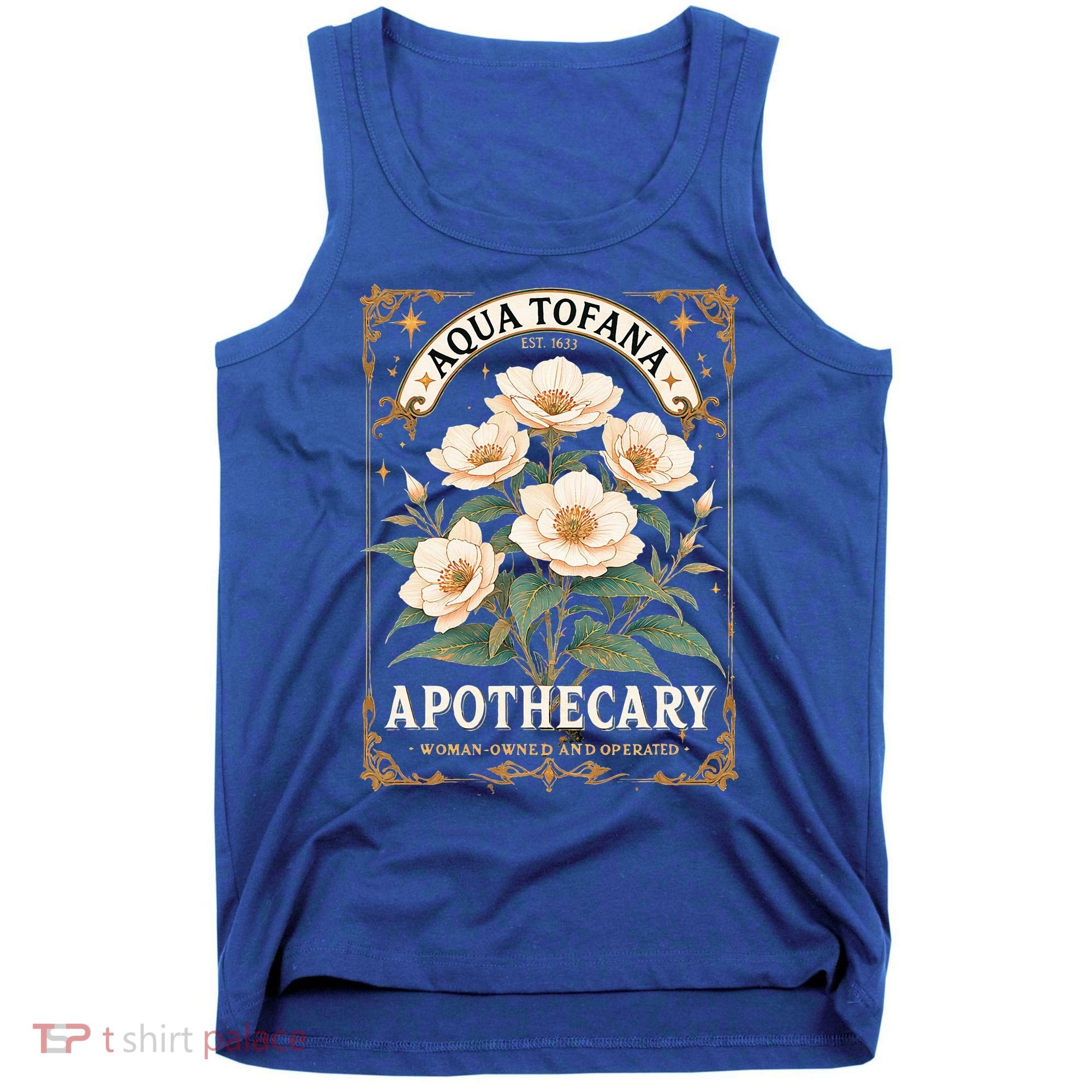 Feminist Aqua Tofana Apothecary Tank Top