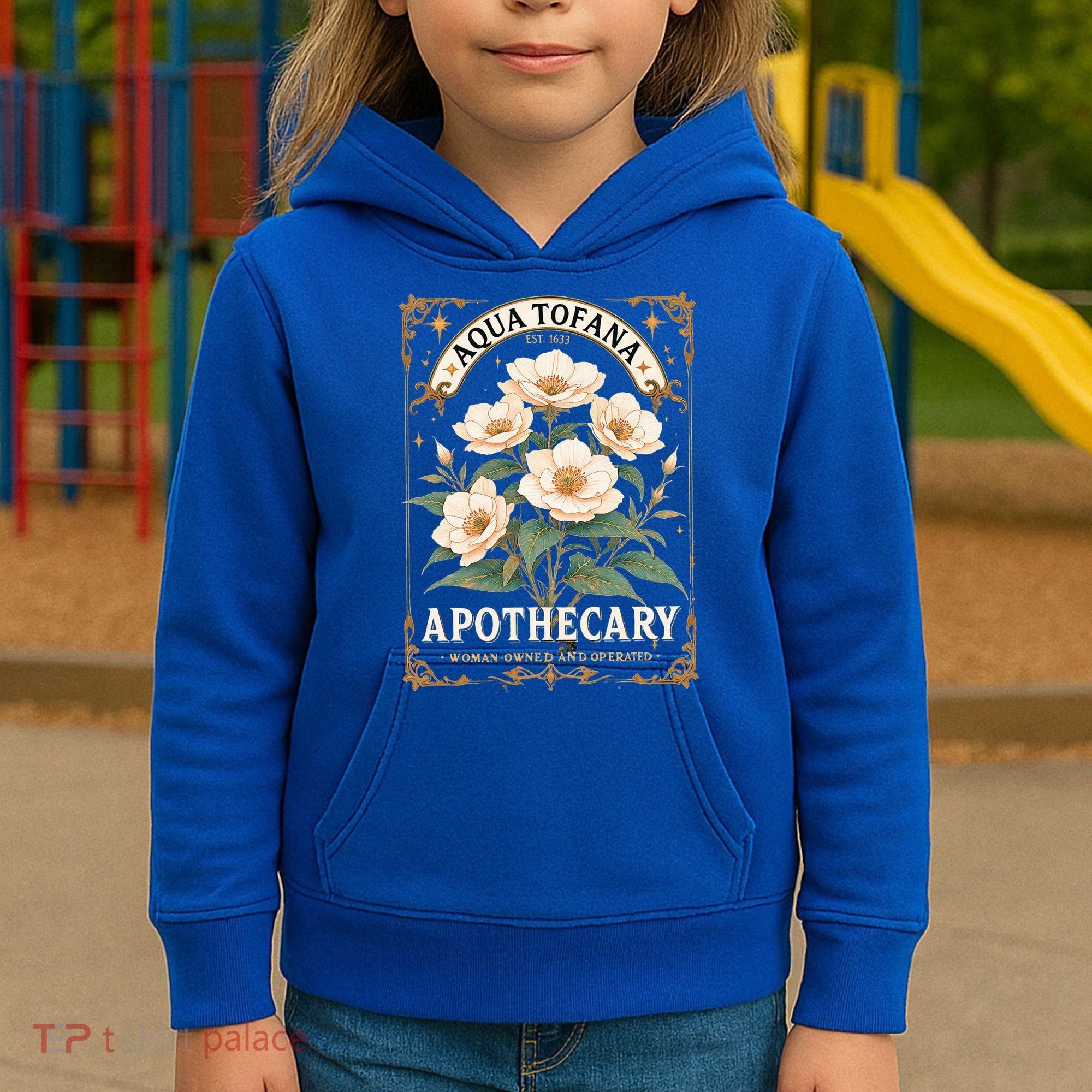 Feminist Aqua Tofana Apothecary Kids Hoodie