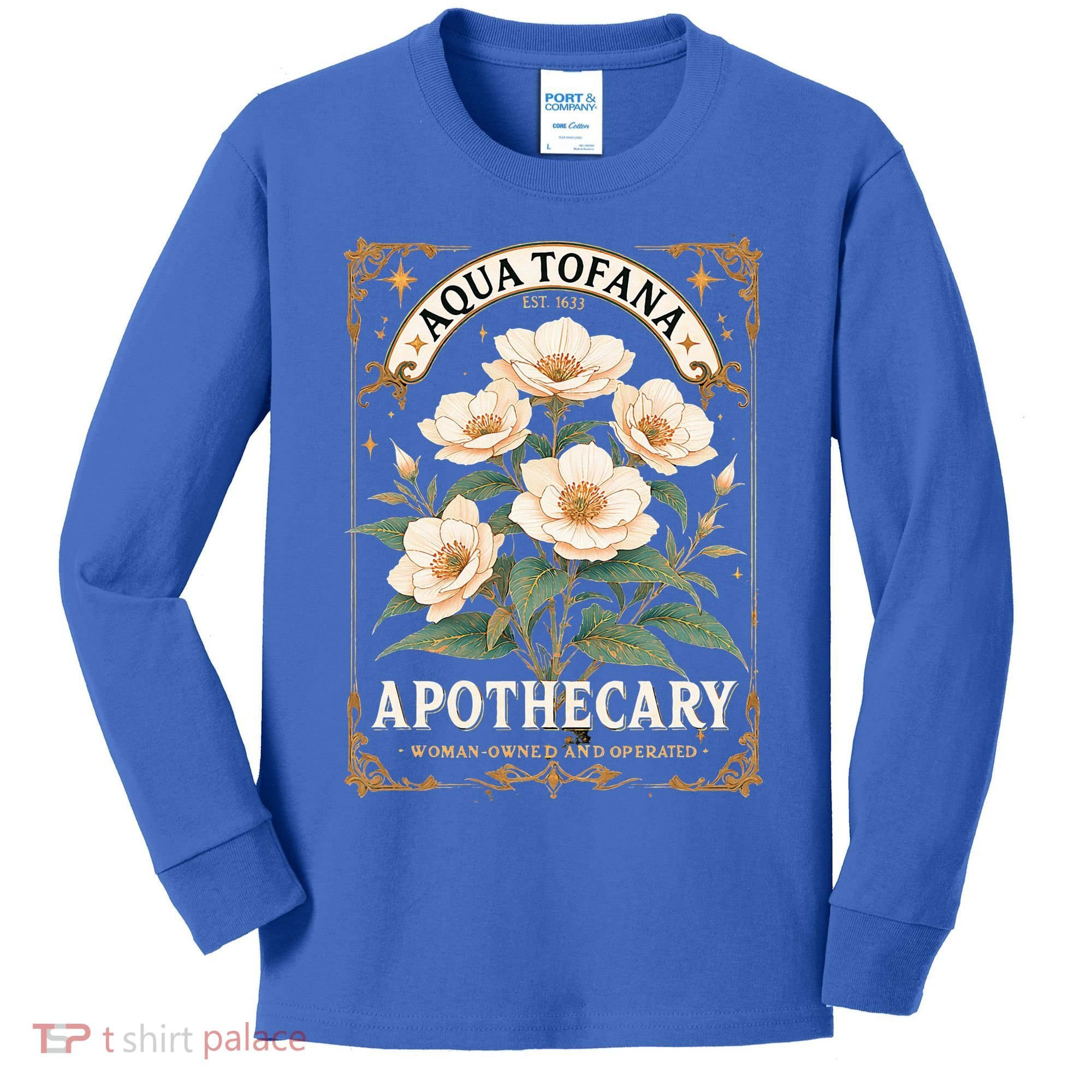 Feminist Aqua Tofana Apothecary Kids Long Sleeve Shirt