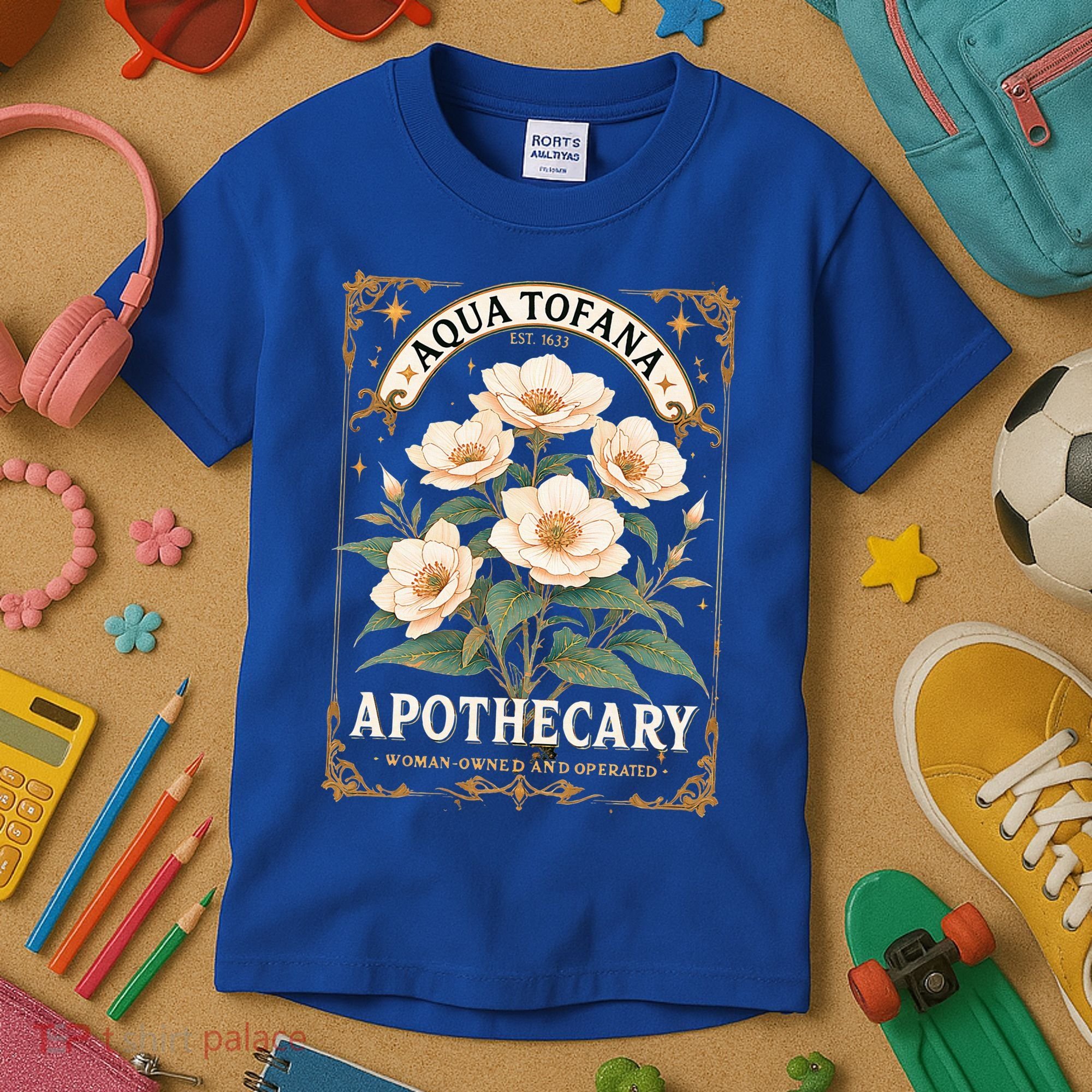 Feminist Aqua Tofana Apothecary Kids T-Shirt