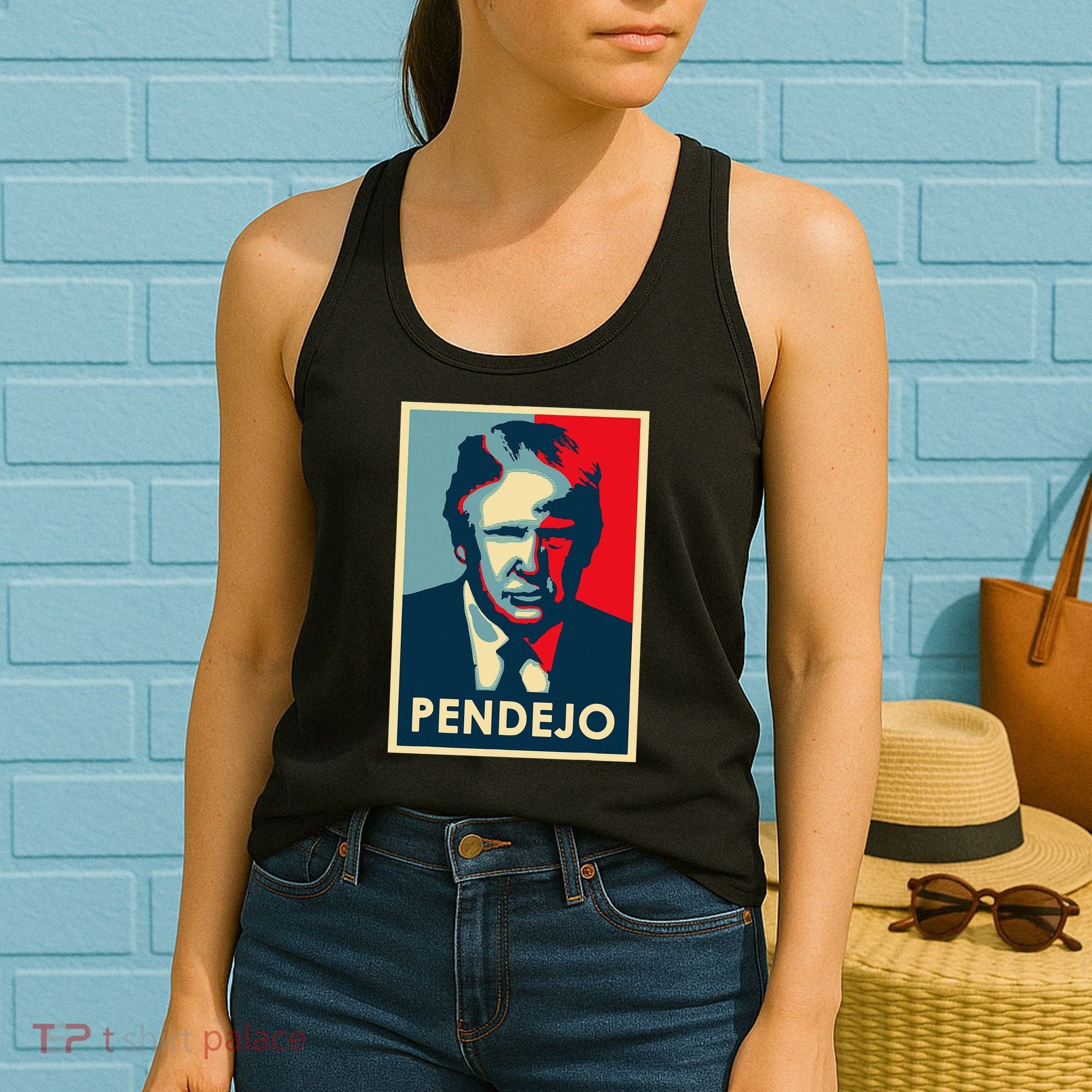 Funny Anti Trump Pendejo Political Women's Tank Top
