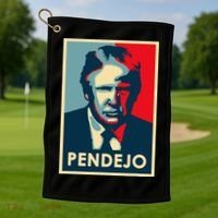 Funny Anti Trump Pendejo Political Golf Towel thumb 1