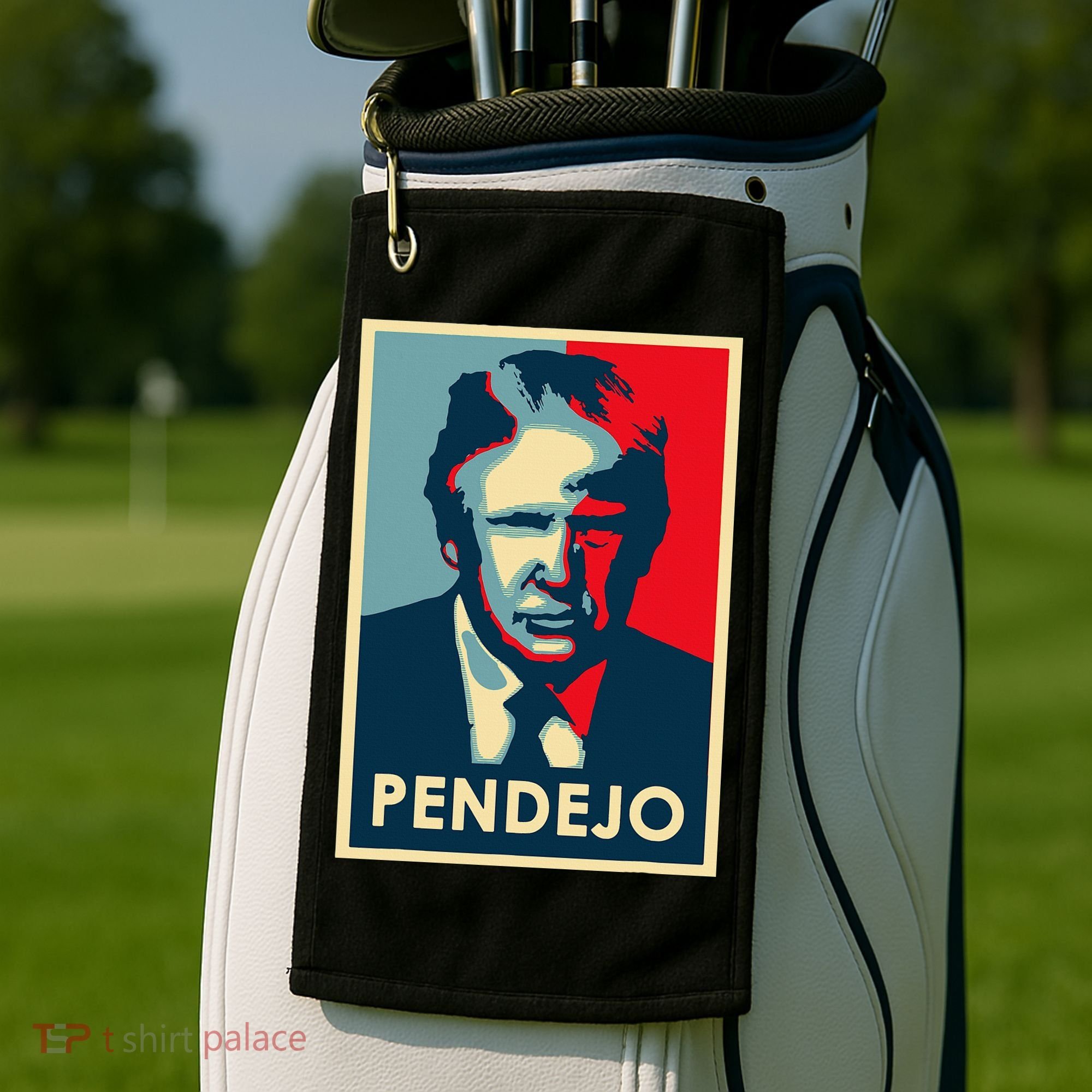 Funny Anti Trump Pendejo Political Golf Towel