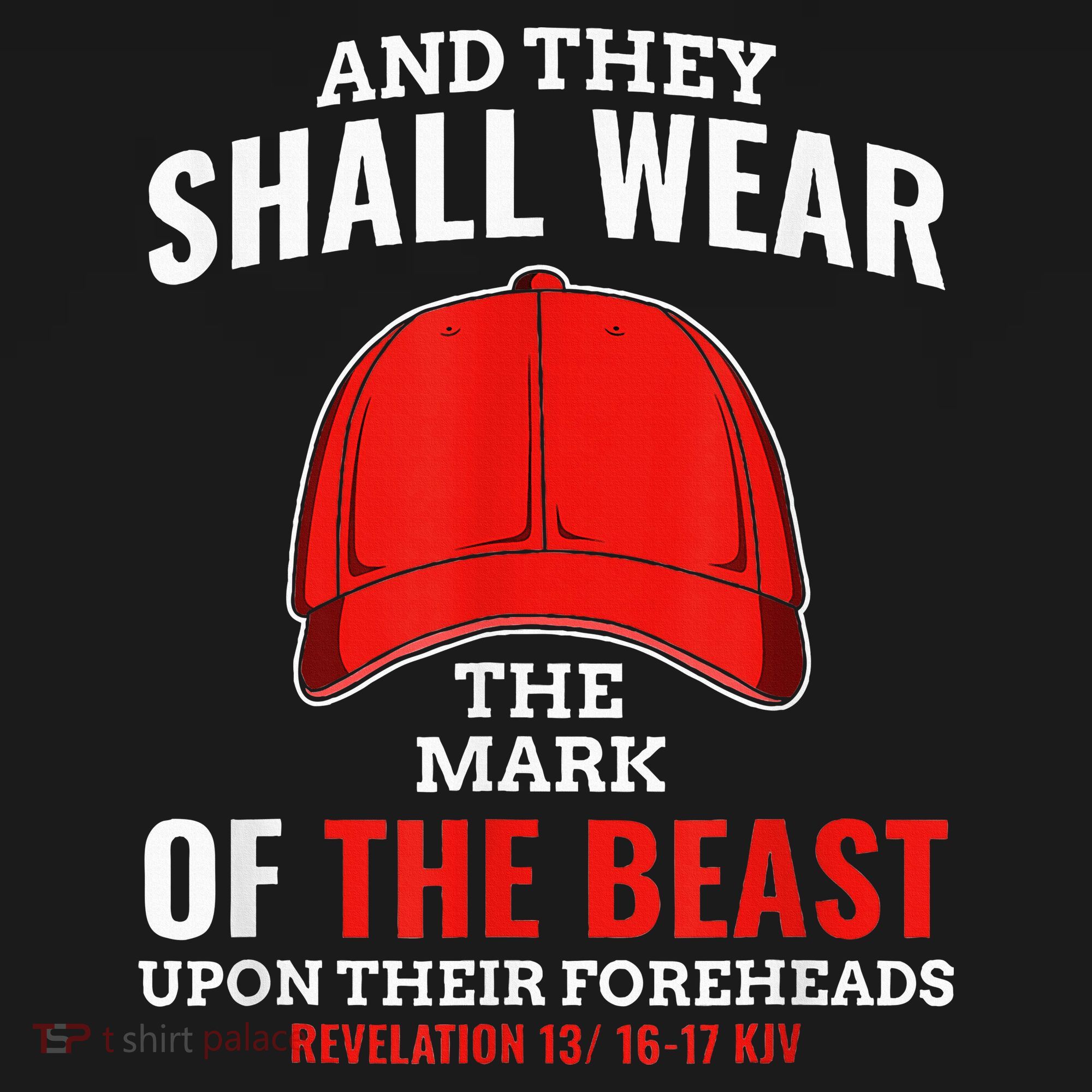 Funny Anti Trump Mark Of The Beast Red Hat Liberal Gift Visor