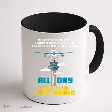 Funny Air Traffic Controller Saying ATC Flight Control Coffee Mug back
