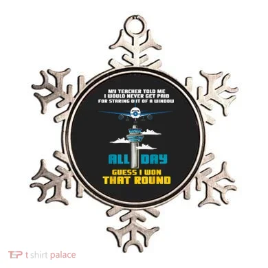 Funny Air Traffic Controller Saying ATC Flight Control Ornament