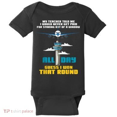 Funny Air Traffic Controller Saying ATC Flight Control Baby Bodysuit