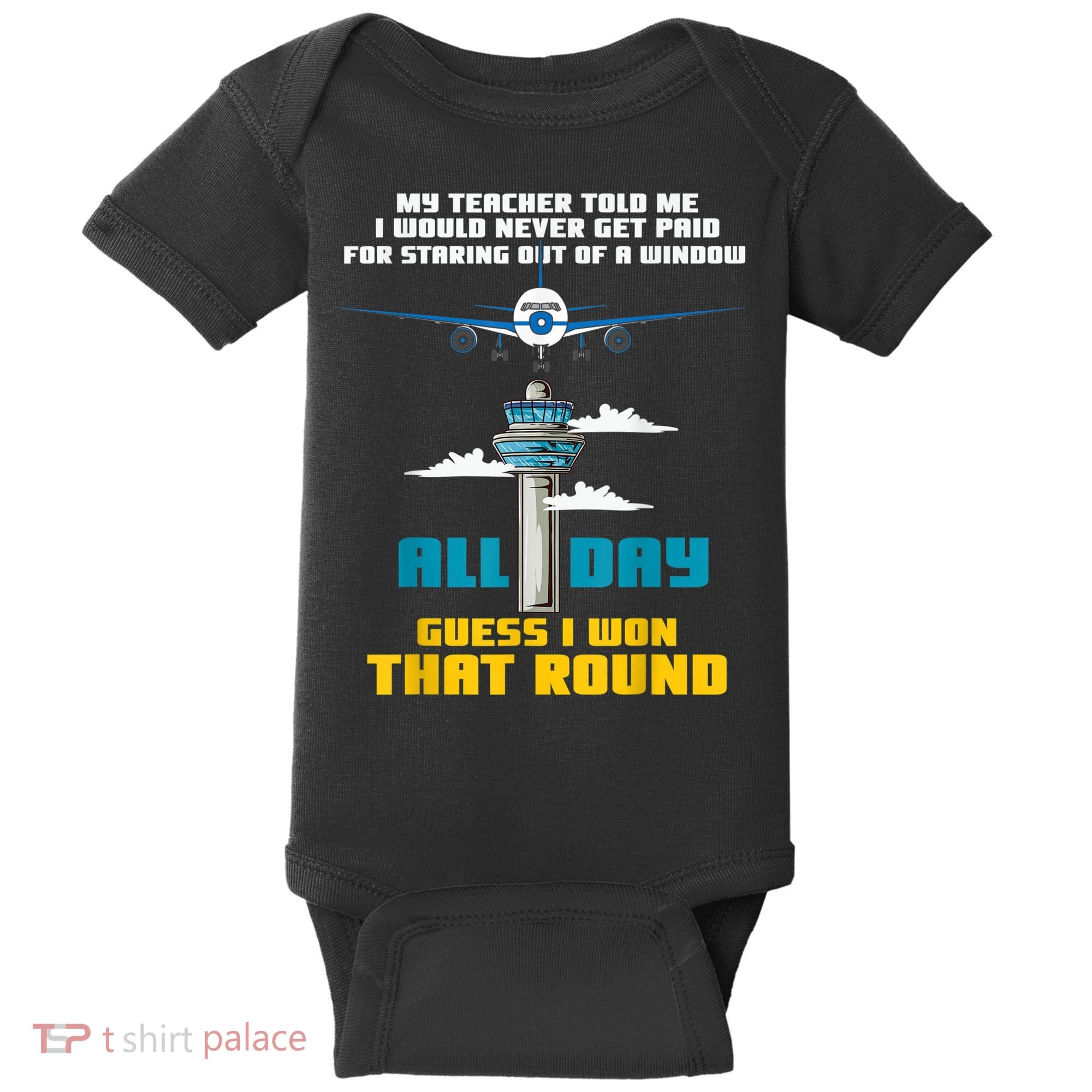 Funny Air Traffic Controller Saying ATC Flight Control Baby Bodysuit