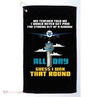 Funny Air Traffic Controller Saying ATC Flight Control Golf Towel thumb 0