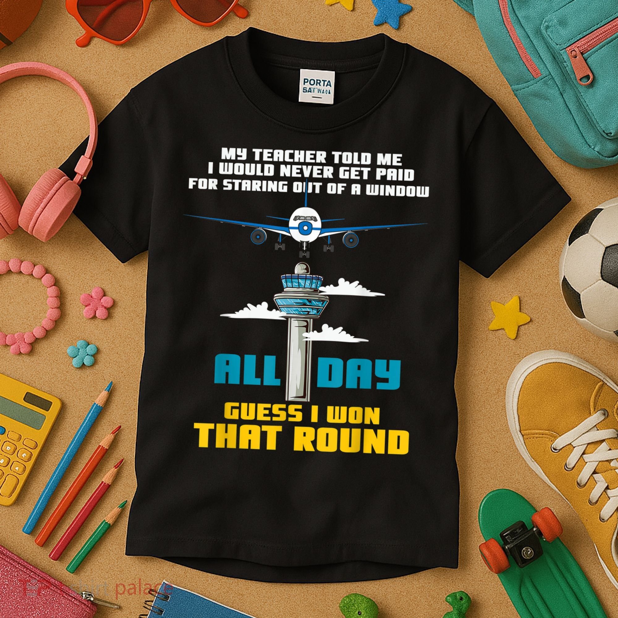 Funny Air Traffic Controller Saying ATC Flight Control Kids T-Shirt
