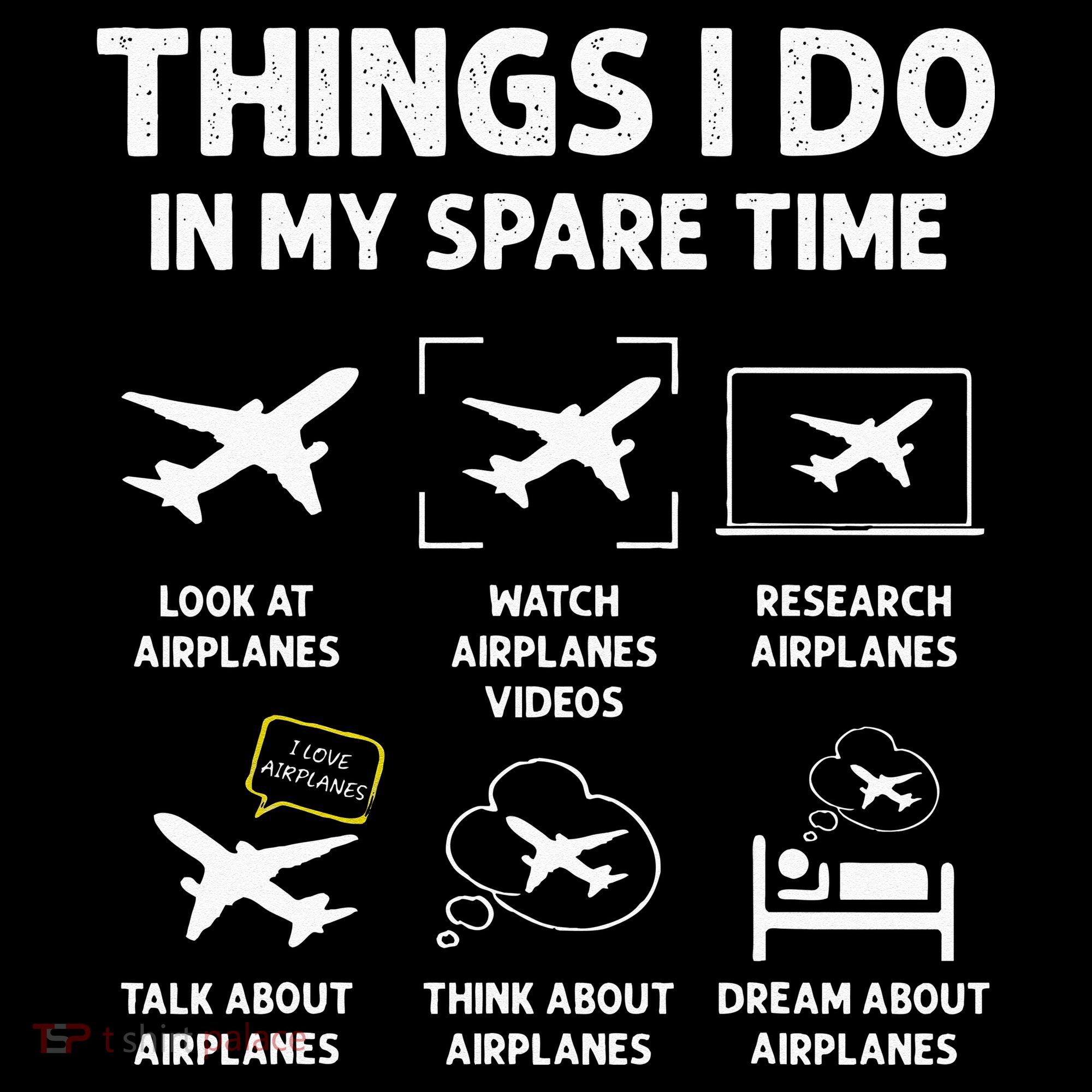Funny Airplane Things I Do In My Spare Time Pilots Women's Hoodie