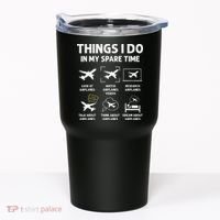 Funny Airplane Things I Do In My Spare Time Pilots Tumbler thumb 0