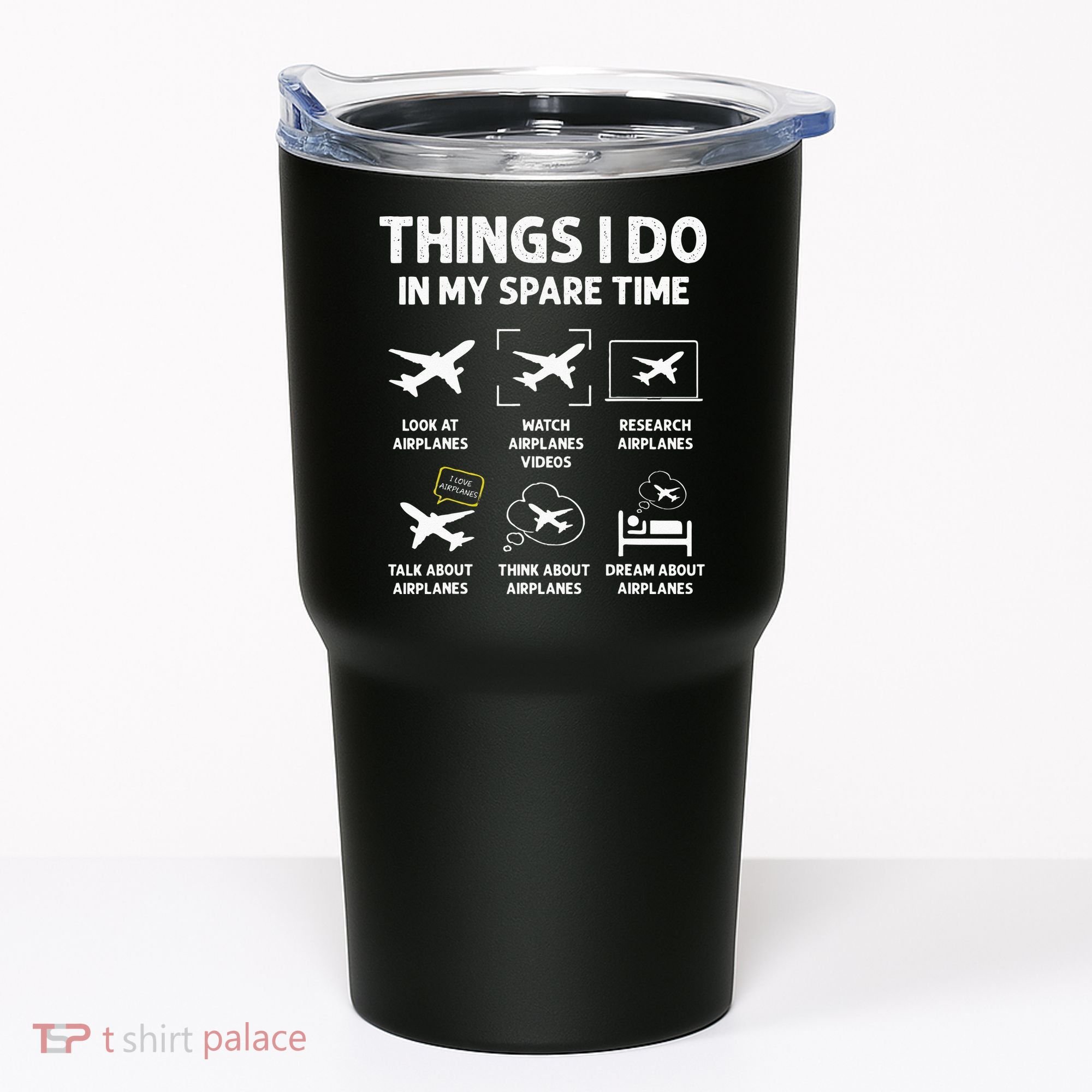 Funny Airplane Things I Do In My Spare Time Pilots Tumbler