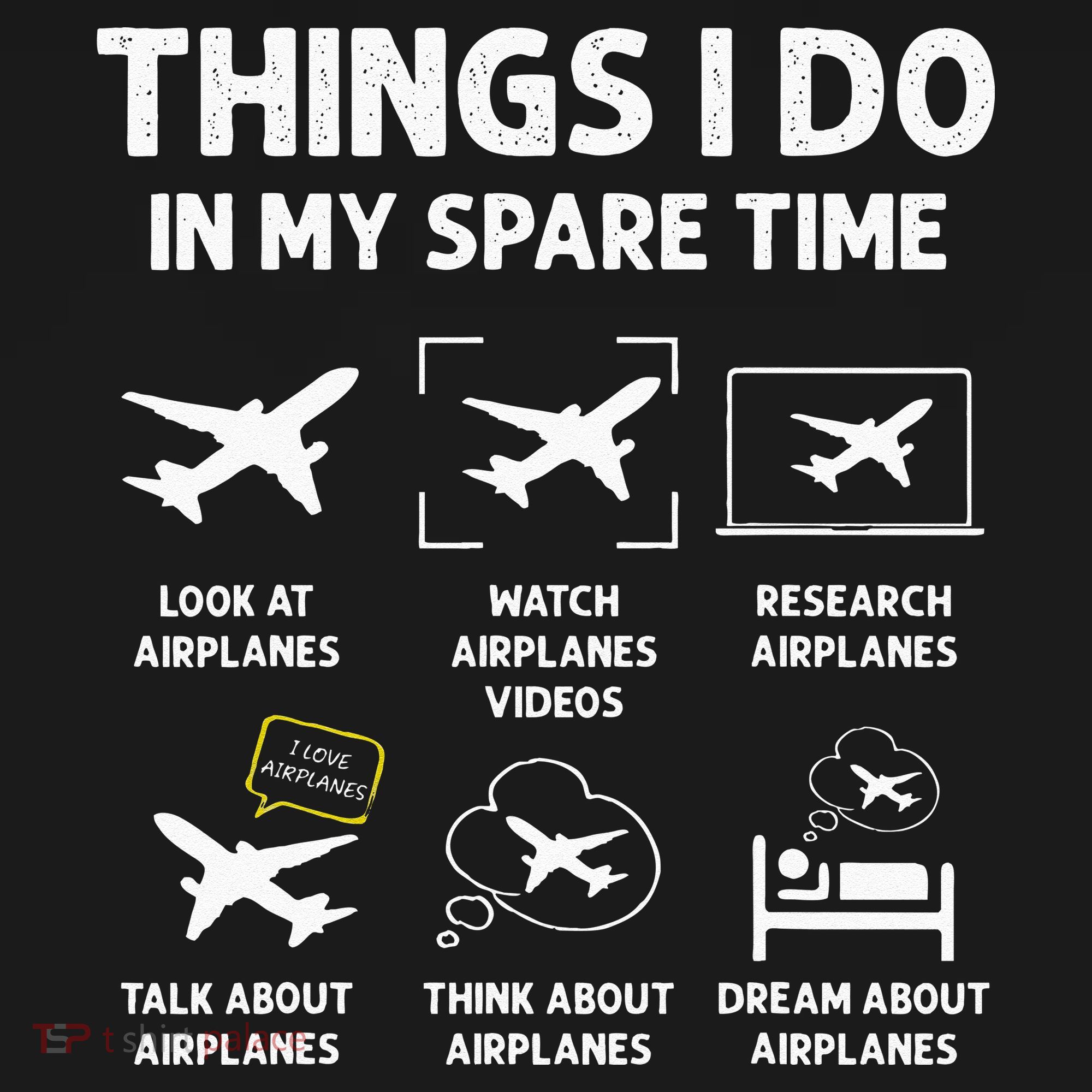 Funny Airplane Things I Do In My Spare Time Pilots Mousepad