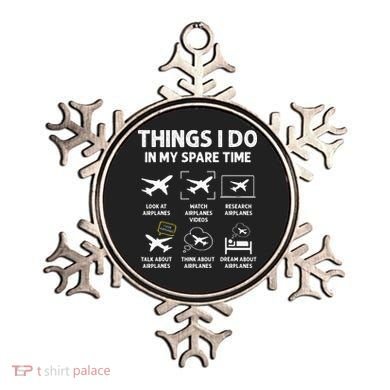 Funny Airplane Things I Do In My Spare Time Pilots Ornament