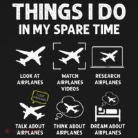 Funny Airplane Things I Do In My Spare Time Pilots Women's Tank Top thumb 5