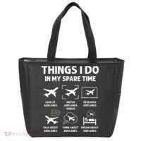 Funny Airplane Things I Do In My Spare Time Pilots Tote Bag thumb 0
